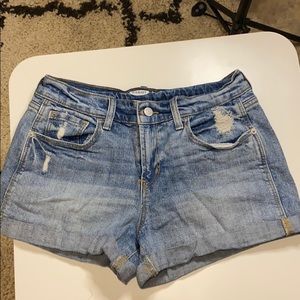 Old Navy light wash jean boyfriend shorts